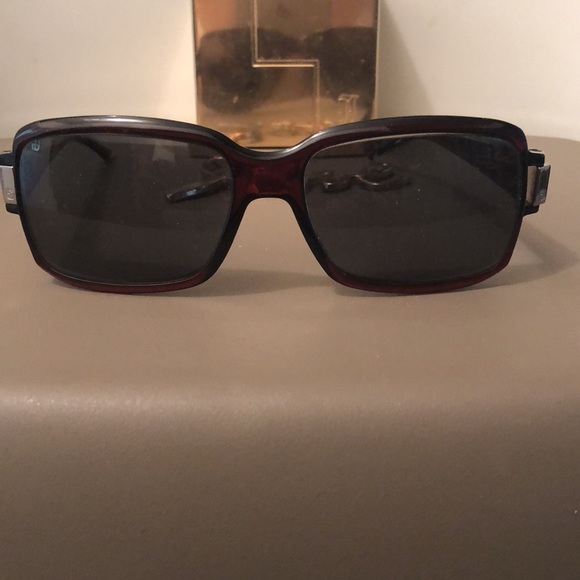 GUCCI(AUTHENTIC)-PRETTY BURGUNDY EYEGLASSES - Picture 2 of 7